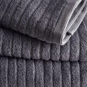 Alessia Rib Rib Bath Towel - Bamboo, Porcini Grey - Canningvale by Canningvale_Alessia, a Towels & Washcloths for sale on Style Sourcebook