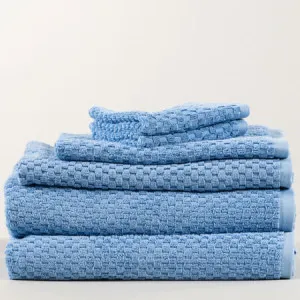 6 Piece Bath Sheet Set - 100% Cotton, Surf - Canningvale by Canningvale_Fresco, a Towels & Washcloths for sale on Style Sourcebook