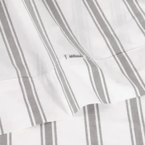 Modella Stripe Sheet Set - 100% Cotton, King, White - Canningvale by Canningvale, a Sheets for sale on Style Sourcebook