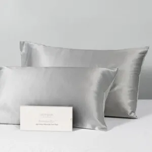 Beautysilks Silk Pillowcase Twin Pack - Silk, Platinum - Canningvale by Canningvale_Beautysilks, a Pillow Cases for sale on Style Sourcebook