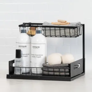 Slide Out Storage Organiser - Black - Canningvale by Robinsons, a Sheets for sale on Style Sourcebook