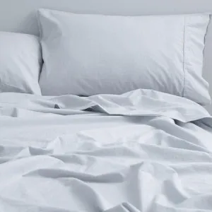 Vintage Sheet Set - Softwash Cotton, King Single, White - Canningvale by Canningvale, a Sheets for sale on Style Sourcebook