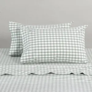 Modella Sheet Set - 100% Cotton, Single, Gingham - Canningvale by Canningvale, a Sheets for sale on Style Sourcebook