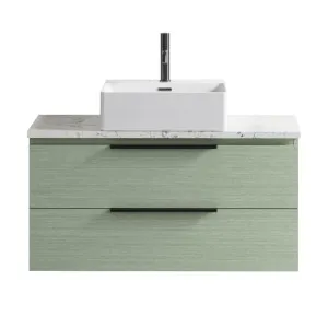 Ashton Vanity 900mm Centre WG Basin SilkSurface AC Top Wall hung, Bayleaf by Timberline, a Vanities for sale on Style Sourcebook