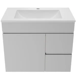 Bargo Vanity 750mm Centre Bowl Regal Top Wall hung, White Satin by Timberline, a Vanities for sale on Style Sourcebook