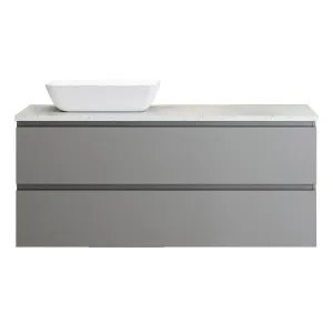 Billie Vanity 1200mm Left WG Basin SilkSurface AC Top Wall hung, Dark Grey Satin by Timberline, a Vanities for sale on Style Sourcebook