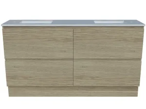 Billie Vanity 1500mm Double WG Basins SilkSurface UC Top Floor standing, Boston Oak by Timberline, a Vanities for sale on Style Sourcebook