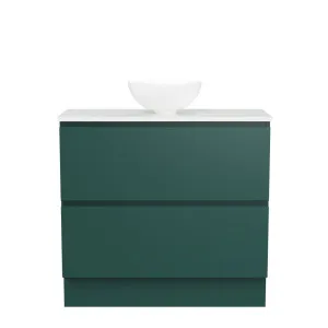 Billie Vanity 900mm Centre WG Basin SilkSurface AC Top Floor standing, Emerald Green Satin by Timberline, a Vanities for sale on Style Sourcebook