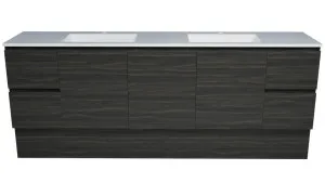 Carlo Vanity 2100mm Double Bowl Regal Top Floor standing, Bottega Oak by Timberline, a Vanities for sale on Style Sourcebook