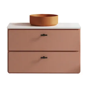 Colby Vanity 900mm Centre Basin SilkSurface AC Top Wall hung, Upgraded, New Penny Satin by Timberline, a Vanities for sale on Style Sourcebook