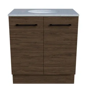 Dakota Vanity 750mm Centre WG Basin SilkSurface UC Top Floor standing, Florentine Walnut by Timberline, a Vanities for sale on Style Sourcebook