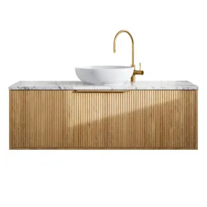 Elwood Vanity 1200mm Centre WG Basin SilkSurface AC Top Wall hung, Prime Oak by Timberline, a Vanities for sale on Style Sourcebook