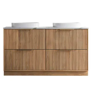 Elwood Vanity 1500mm Double WG Basins SilkSurface AC Top Floorstanding, Tassie Oak by Timberline, a Vanities for sale on Style Sourcebook