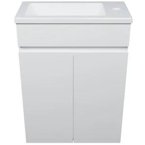 Ensuite Vanity 460mm Right Bowl Ensuite Top Wall hung, White Satin by Timberline, a Vanities for sale on Style Sourcebook