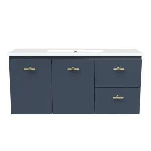 Florida Ensuite Vanity 1000mm Centre Bowl Urban Top Wall hung, Navy Blue Satin by Timberline, a Vanities for sale on Style Sourcebook