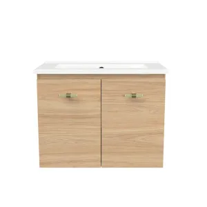 Florida Ensuite Vanity 600mm Centre Bowl Urban Top Wall hung, Elegant Oak by Timberline, a Vanities for sale on Style Sourcebook