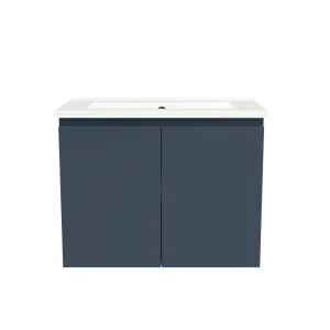 Florida Ensuite Vanity 600mm Centre Bowl Urban Top Wall hung, Navy Blue Satin by Timberline, a Vanities for sale on Style Sourcebook