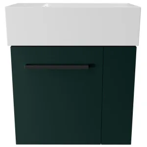 Frankie Vanity 480mm Left Bowl Liberty Top Wall hung, Emerald Green Satin by Timberline, a Vanities for sale on Style Sourcebook