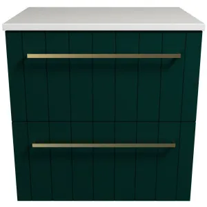 Henley Vanity 600mm Centre WG Basin SilkSurface AC Top Wall hung, White Satin by Timberline, a Vanities for sale on Style Sourcebook