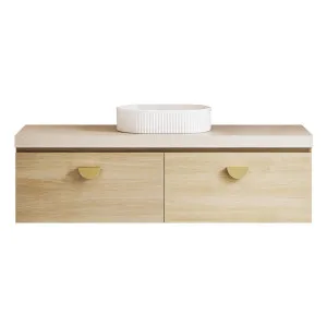 Kingsley Vanity 1500mm Centre Bowl Freedom WG AC Top Wall hung, Upgraded, Calm Oak by Timberline, a Vanities for sale on Style Sourcebook