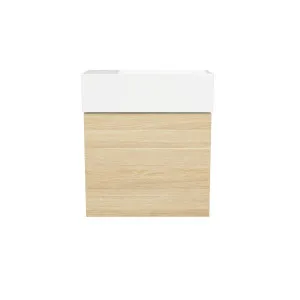 Lottie Vanity 480mm Left Bowl Liberty Top Wall hung, Classic Oak by Timberline, a Vanities for sale on Style Sourcebook