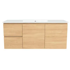 Nevada Vanity 1200mm Centre Bowl Alpha Top Wall hung, Elegant Oak by Timberline, a Vanities for sale on Style Sourcebook