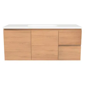 Nevada Vanity 1200mm Centre Bowl Stadium Top Wall hung, Tassie Oak by Timberline, a Vanities for sale on Style Sourcebook