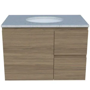 Nevada Vanity 750mm Centre WG Basin SilkSurface UC Top Wall hung, Prime Oak by Timberline, a Vanities for sale on Style Sourcebook