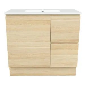 Nevada Vanity 900mm Centre Bowl Alpha Top Floor standing, Classic Oak by Timberline, a Vanities for sale on Style Sourcebook