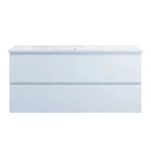 Nevada Plus Vanity 1200mm Centre Bowl Alpha Top Wall hung, White Satin by Timberline, a Vanities for sale on Style Sourcebook