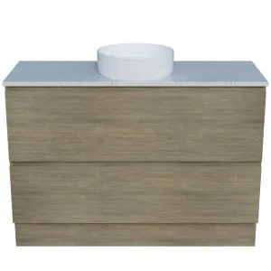 Nevada Plus Vanity 1200mm Centre WG Basin SilkSurface AC Top Floor standing, Rural Oak by Timberline, a Vanities for sale on Style Sourcebook