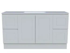 Nevada Classic Vanity 1500mm Centre Bowl Stadium Top Floor standing, White Satin by Timberline, a Vanities for sale on Style Sourcebook