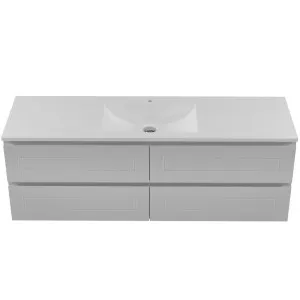 Nevada Plus Classic Vanity 1500mm Centre Bowl Regal Top Wall hung, Light Grey Satin by Timberline, a Vanities for sale on Style Sourcebook