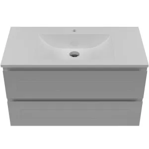 Nevada Plus Classic Vanity 900mm Centre Bowl Regal Top Wall hung, Light Grey Satin by Timberline, a Vanities for sale on Style Sourcebook