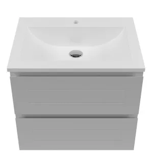 Nevada Plus Classic Vanity 600mm Centre Bowl Regal Top Wall hung, Light Grey Satin by Timberline, a Vanities for sale on Style Sourcebook