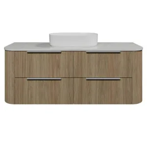Socoa Vanity 1500mm Centre WG Basin SilkSurface AC Top Wall hung, Prime Oak by Timberline, a Vanities for sale on Style Sourcebook