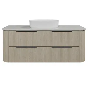 Socoa Vanity 1500mm Centre WG Basin SilkSurface AC Top Wall hung, Coastal Oak by Timberline, a Vanities for sale on Style Sourcebook