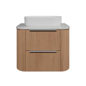 Socoa Vanity 750mm Centre WG Basin SilkSurface AC Top Wall hung, Tassie Oak by Timberline, a Vanities for sale on Style Sourcebook