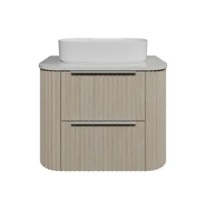 Socoa Vanity 750mm Centre WG Basin SilkSurface AC Top Wall hung, Coastal Oak by Timberline, a Vanities for sale on Style Sourcebook