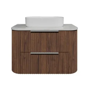 Socoa Vanity 900mm Centre WG Basin SilkSurface AC Top Wall hung, Florentine Walnut by Timberline, a Vanities for sale on Style Sourcebook