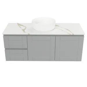 Victoria Vanity 1200mm Centre WG Basin SilkSurface AC Top Wall hung, Dark Grey Satin by Timberline, a Vanities for sale on Style Sourcebook