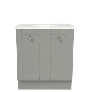 Victoria Vanity 750mm Centre WG Basin SilkSurface UC Top Floor standing, Dark Grey Satin by Timberline, a Vanities for sale on Style Sourcebook