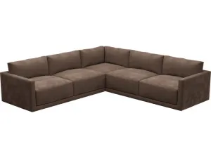 Haven Muse Chocolate Modular Sofa - 7 Seater by James Lane, a Sofas for sale on Style Sourcebook