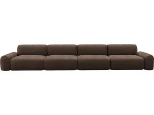 Beckett Muse Chocolate Modular Sofa - 4 Seater by James Lane, a Sofas for sale on Style Sourcebook