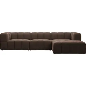 Lucello Muse Chocolate Modular Sofa with Ottoman - 4 Piece by James Lane, a Sofas for sale on Style Sourcebook