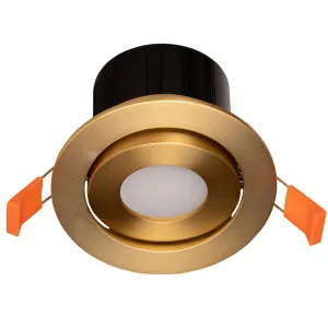 Havit Prime Smart Colour Changing and Tunable White Tilt Recessed LED Downlight Brass by Havit, a Lighting for sale on Style Sourcebook