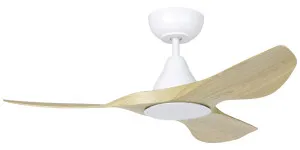 Eglo Surf 40" DC Ceiling Fan with LED Light and Remote Light Oak by Eglo, a Ceiling Fans for sale on Style Sourcebook