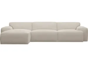 Copenhagen Santa Fe Sand Chaise Sofa - 3 Seater by James Lane, a Sofas for sale on Style Sourcebook