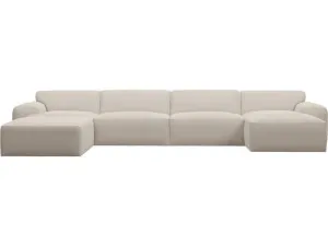 Copenhagen Santa Fe Sand Chaise Sofa - 5 Seater U Shaped Modular by James Lane, a Sofas for sale on Style Sourcebook