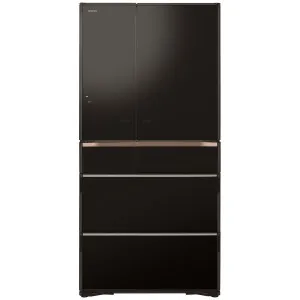 Hitachi 735L Multi Drawer French Door Refrigerator Crystal Black Glass R-ZX740RAXK by Hitachi, a Refrigerators, Freezers for sale on Style Sourcebook